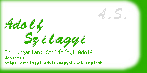 adolf szilagyi business card